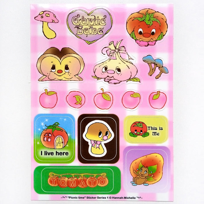 GARLIC BABE STICKERS – HANNAH-MICHELLE