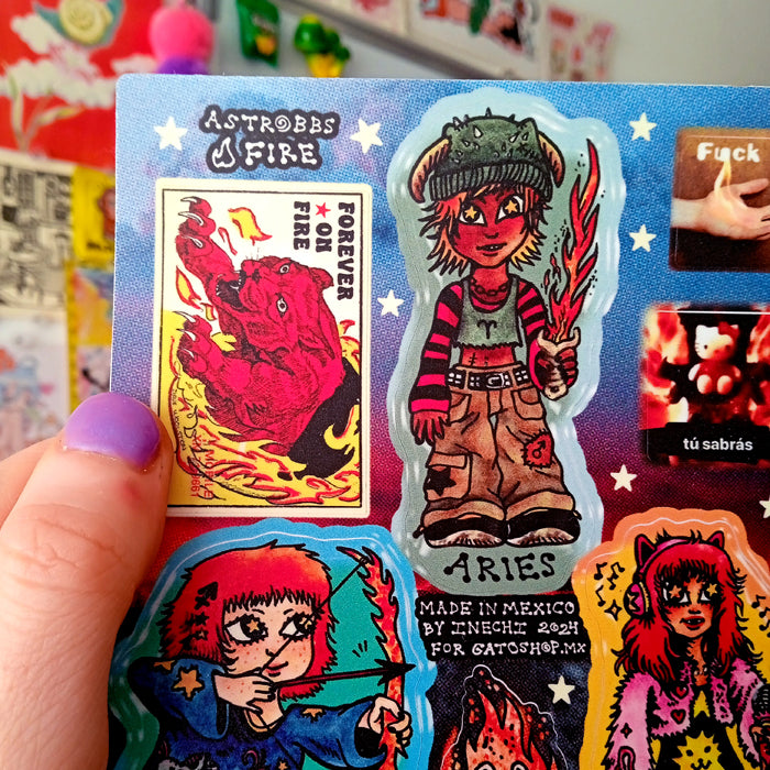 ASTROBBS STICKERS ★ FIRE – INECHI