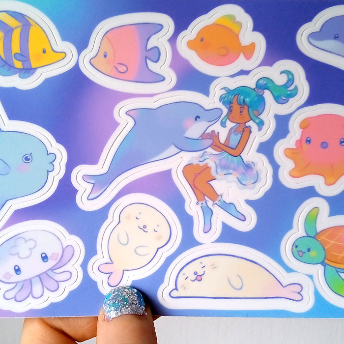 OCEAN LIFE STICKERS – MOGUMU