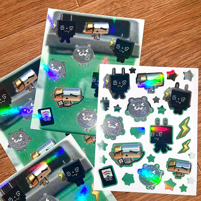 BATTERY STICKERS – HUHUEE