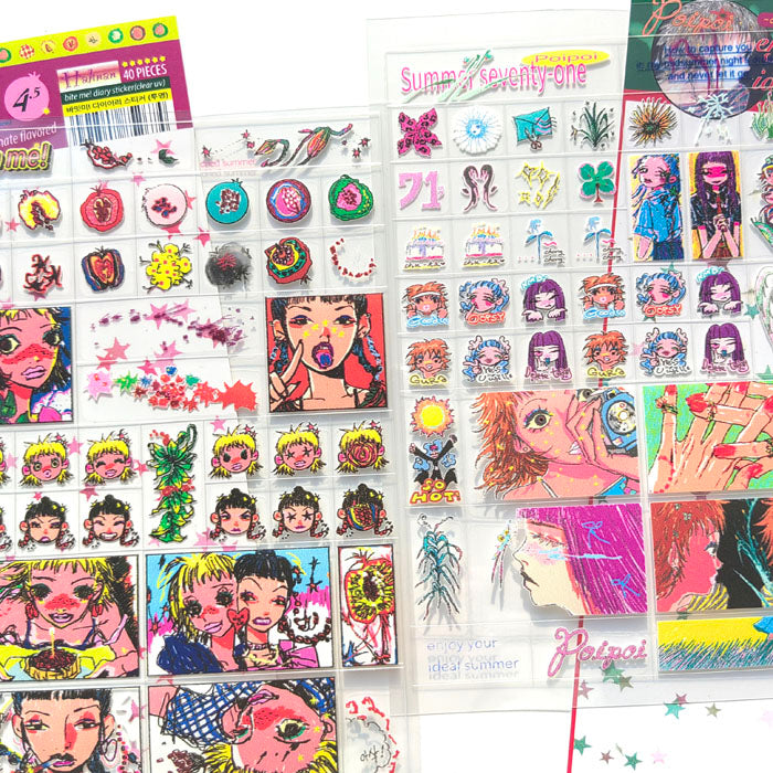 BITE ME! DIARY STICKERS – HAHNAN
