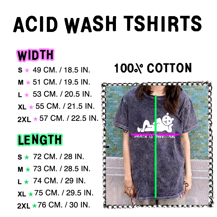 SIZE CHARTS & INFO