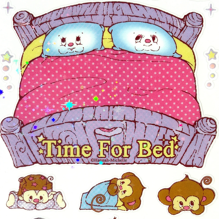 TIME FOR BED STICKERS – HANNAH-MICHELLE