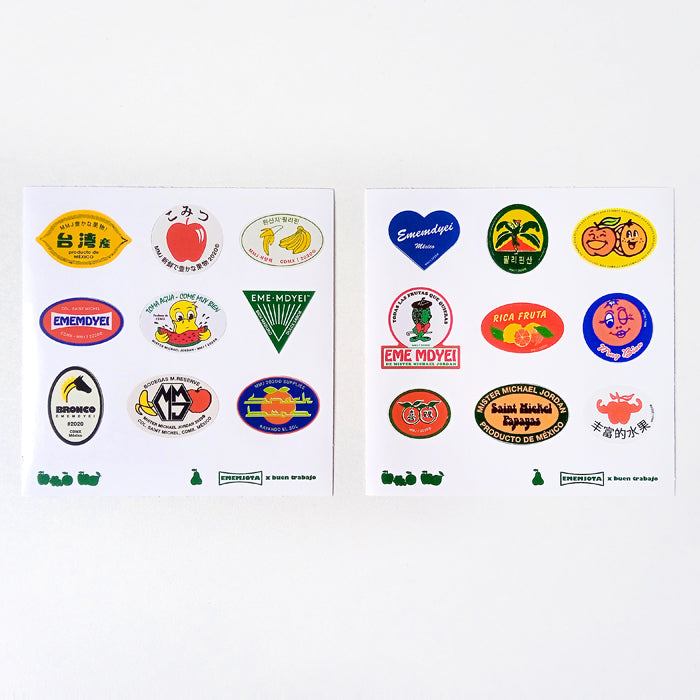 MINI FRUIT STICKERS – BUEN TRABAJO