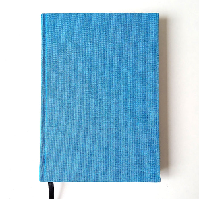 BLUE HARDCOVER NOTEBOOK