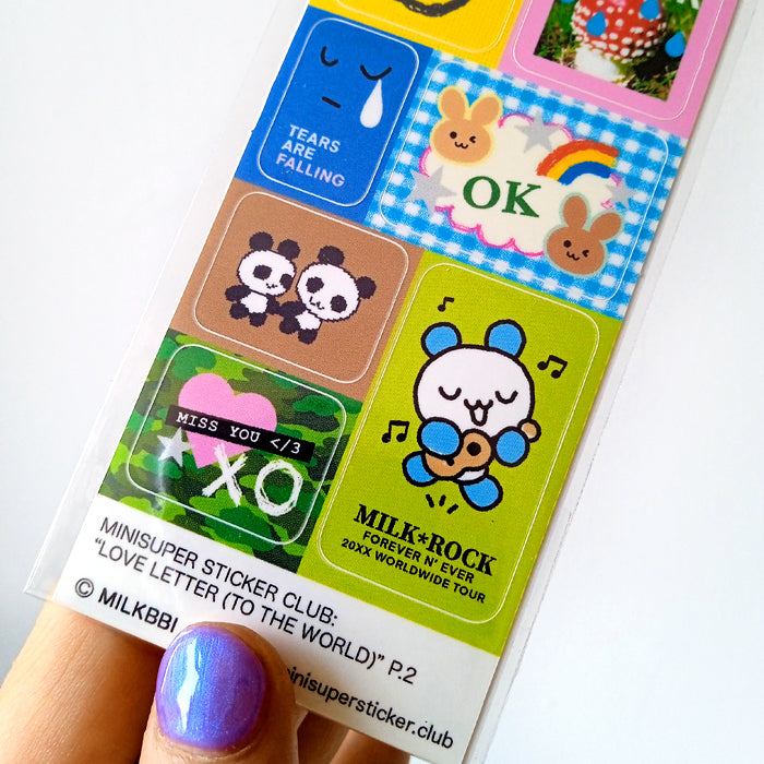 LOVE LETTER TO THE WORLD P2 STICKERS – MILKBBI