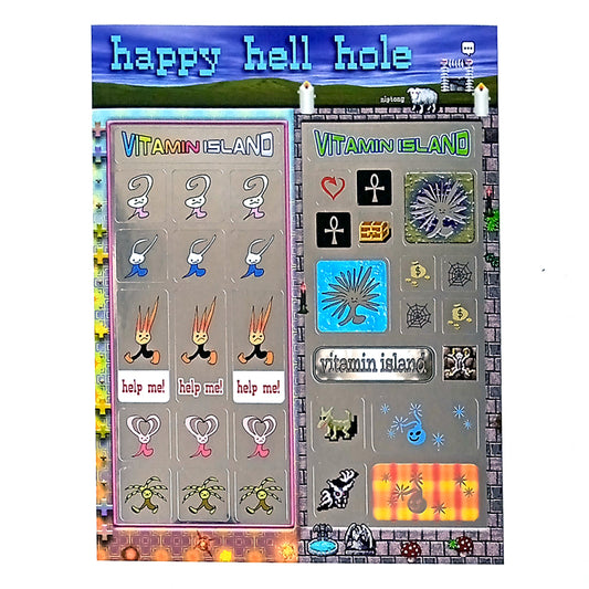 HAPPY HELL HOLE STICKERS – NIPTONG