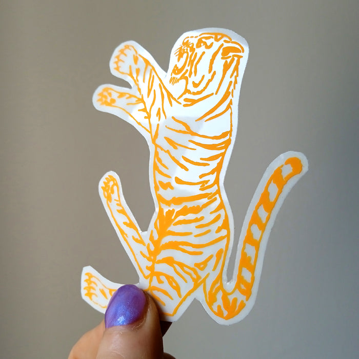 QSL TIGER STICKER & CARD