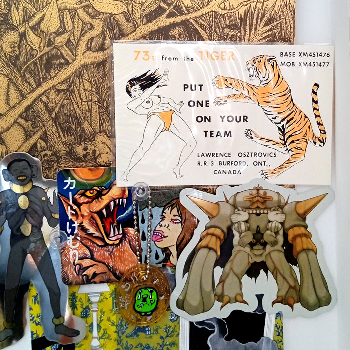 QSL TIGER STICKER & CARD