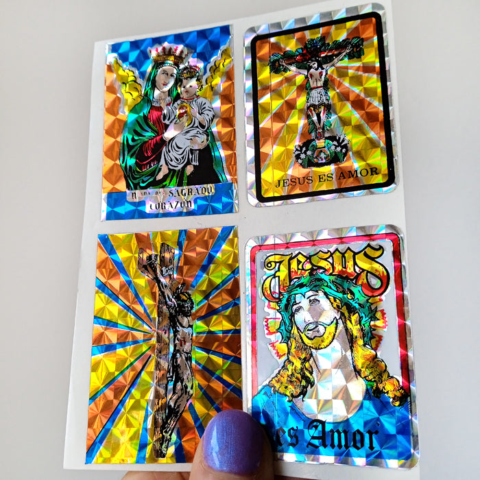 JESUS & VIRGIN STICKERS