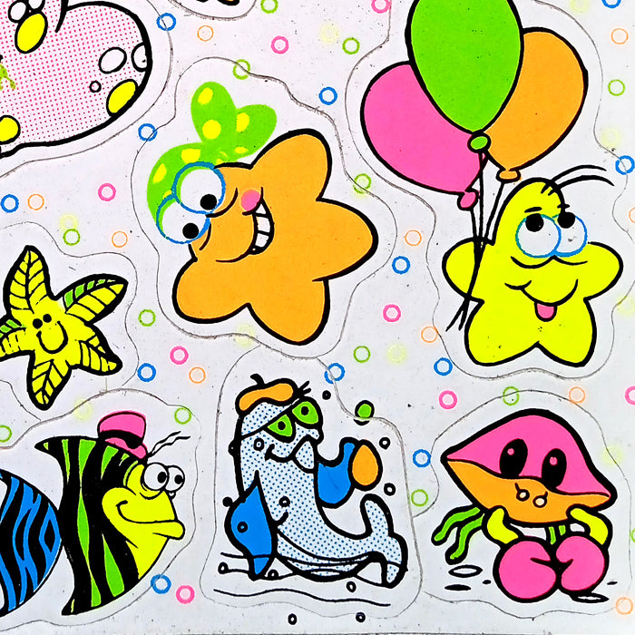 NEON FISH STICKERS