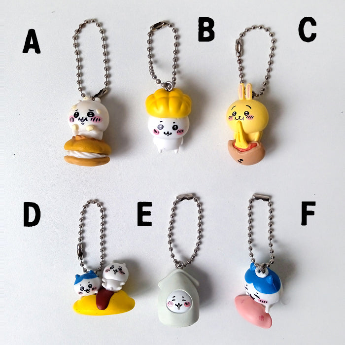 CHIIKAWA SNACK KEYCHAINS