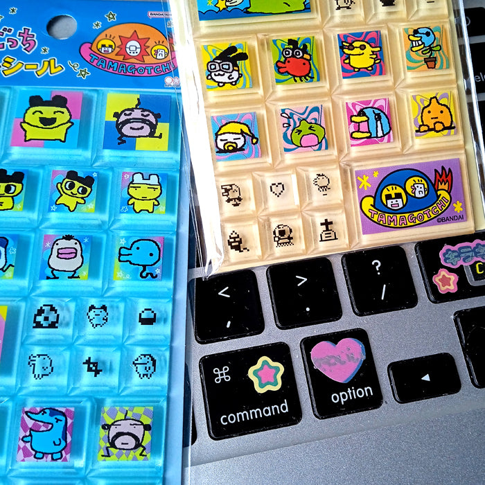 TAMAGOTCHI 3D TILE STICKERS ★ BLUE
