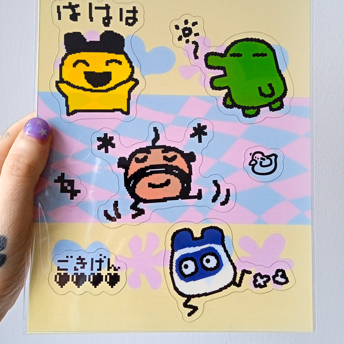 TAMAGOTCHI CLEAR STICKERS ★ P1