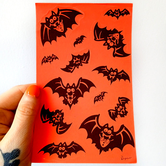 BAT STICKERS ★ ORANGE