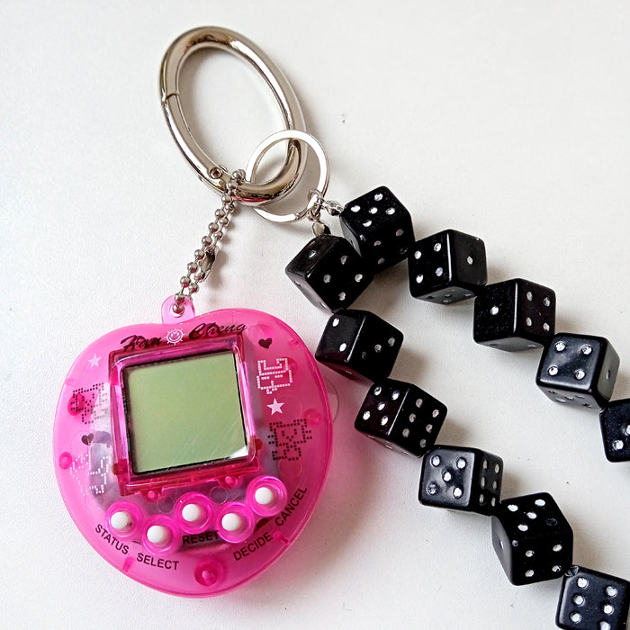 LUCKY VIRTUAL PET KEYCHAIN ★ PINK