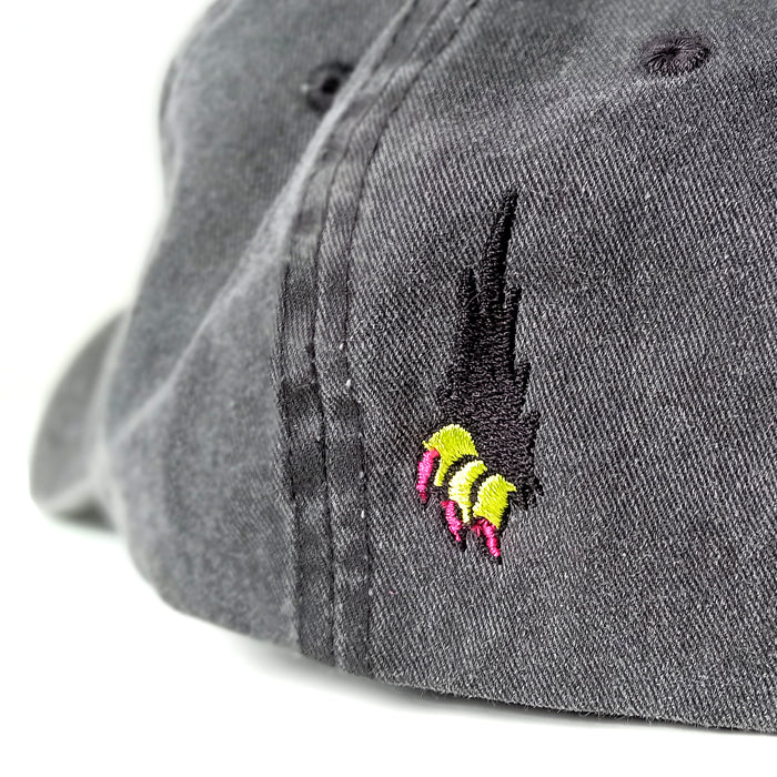 CRAZY HOLE HAT ★ GREY SMOKE