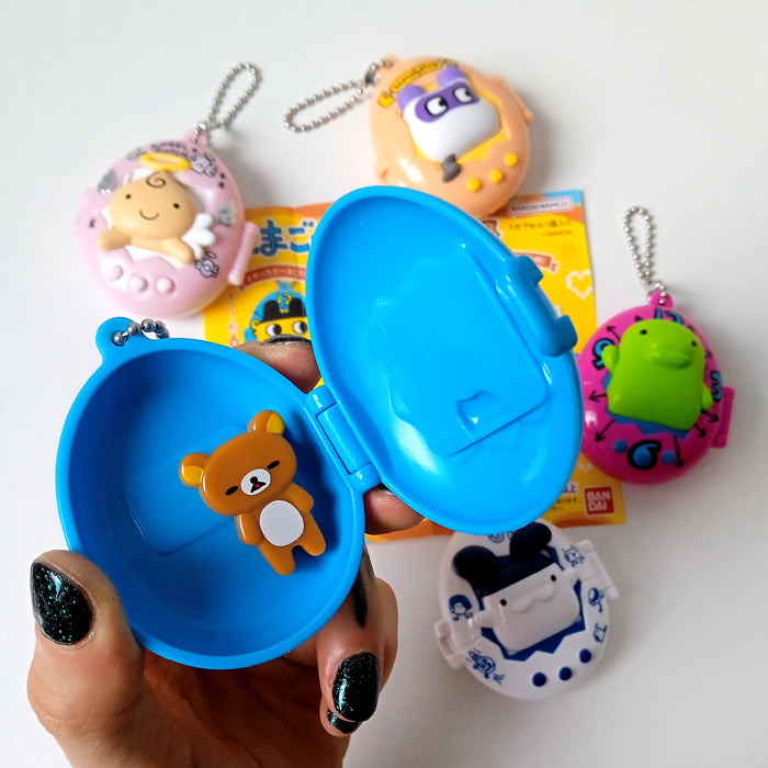 TAMAGOTCHI PILL BOX KEYCHAINS