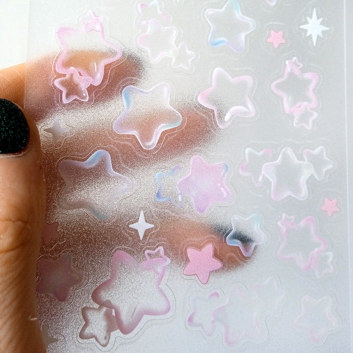 FROSTED STARS STICKERS