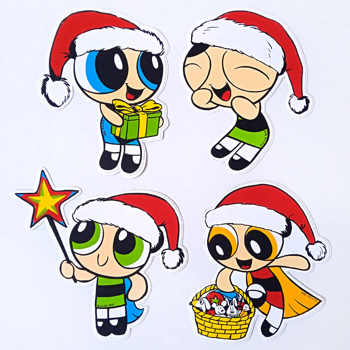 XMAS POWERPUFF STICKERS