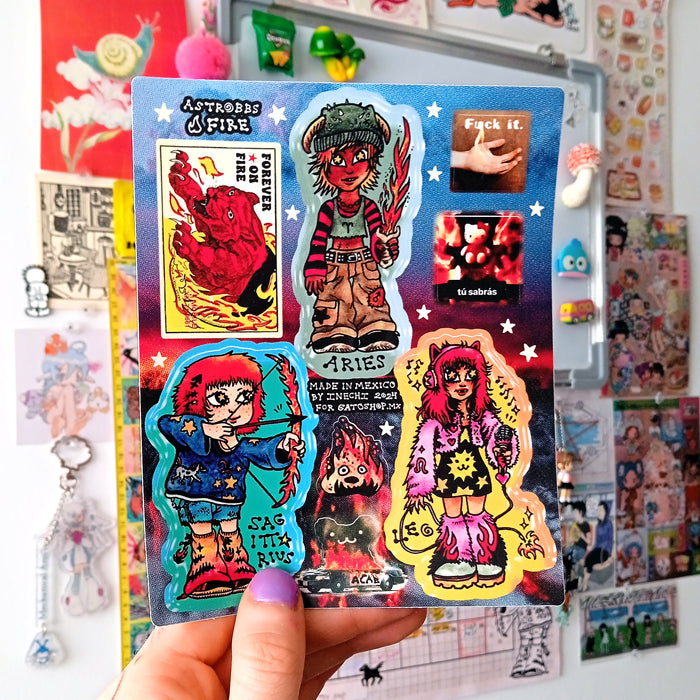 ASTROBBS STICKERS ★ FIRE – INECHI