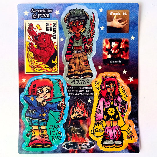 ASTROBBS STICKERS ★ FIRE – INECHI