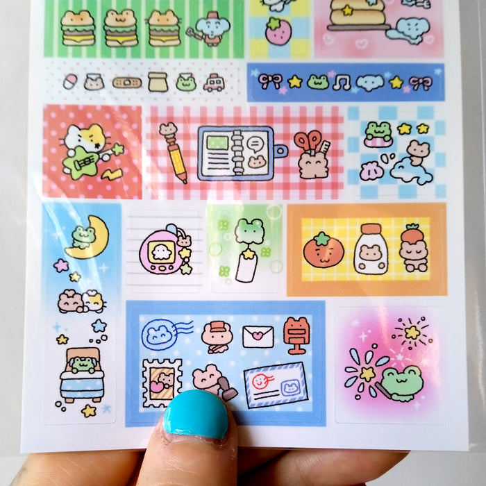 GRID DOODLE STICKERS – DEKHOBOKHO