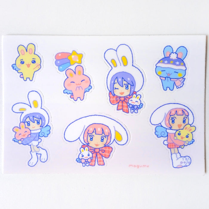 BUNNY ANGELS STICKERS – MOGUMU