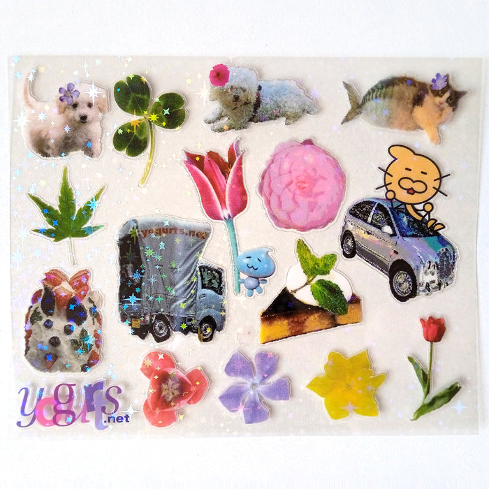ENJOYMENT SPARKLY STICKERS – MUSHBUH