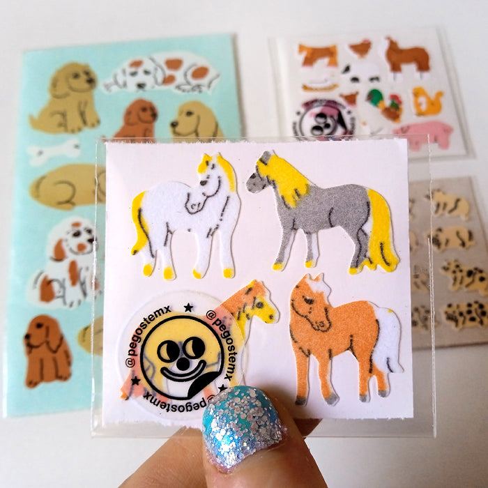 DOGS, HORSES & PIGS STICKERS – PEGOSTE