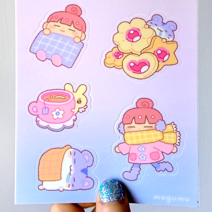 COOKIES & TEA STICKERS – MOGUMU