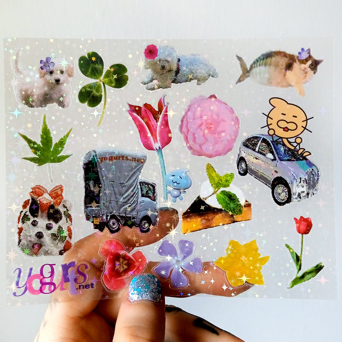 ENJOYMENT SPARKLY STICKERS – MUSHBUH
