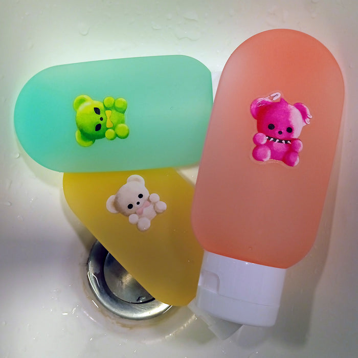 FLOCKED TEDDY BEARS STICKERS – XUH