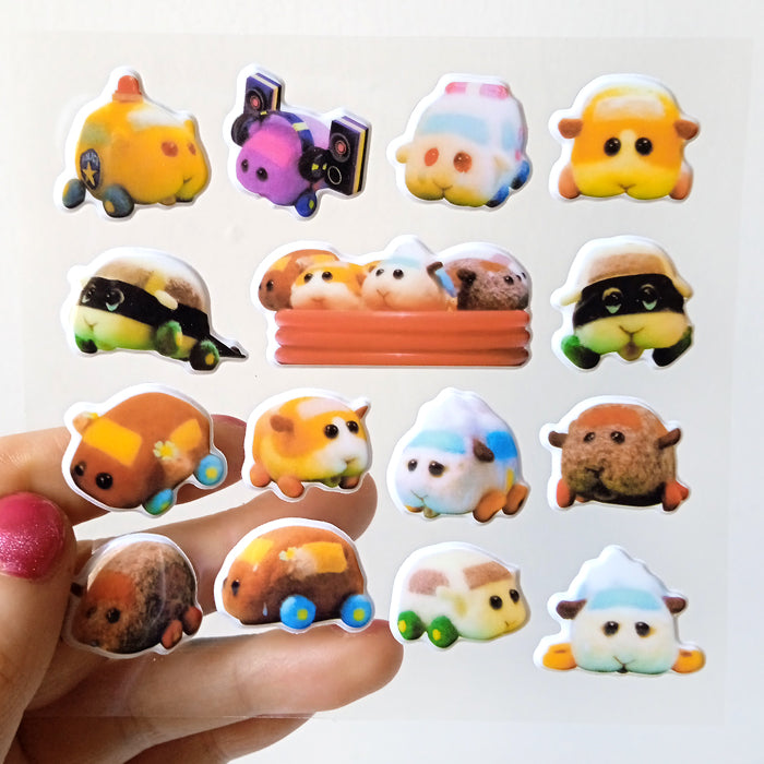 PUI PUI MOLCAR 3D STICKERS