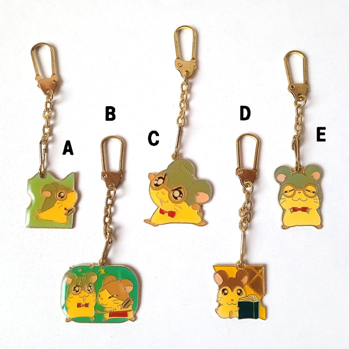 HAMTARO ENAMEL KEYCHAINS