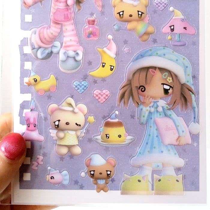SLEEPOVER STICKERS – CARAMEL