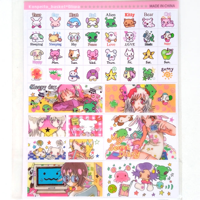 MY SECRET DIARY STICKERS – OLIWA