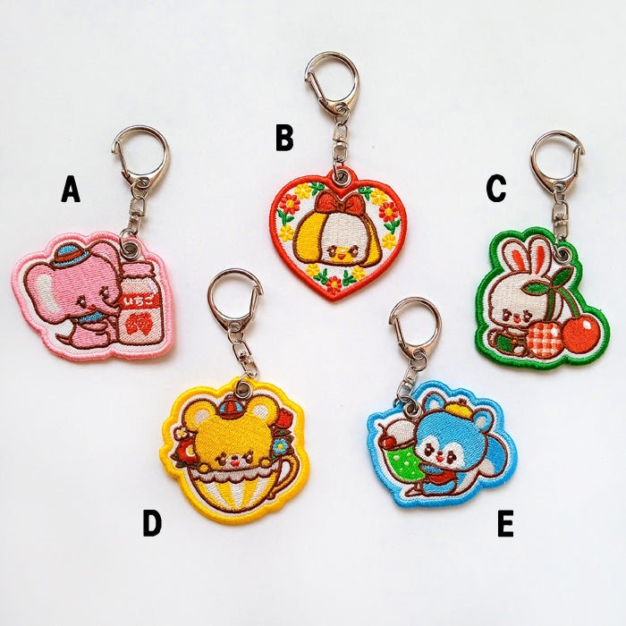 OCHAME FRIENDS EMBROIDERED KEYCHAINS