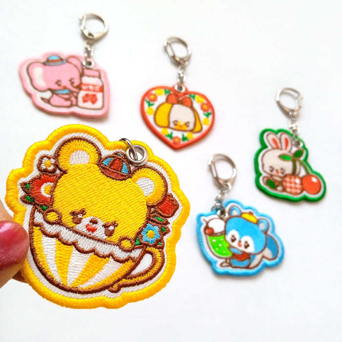 OCHAME FRIENDS EMBROIDERED KEYCHAINS