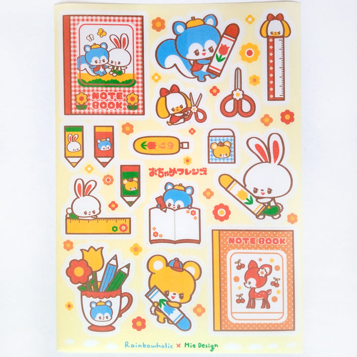 RETRO SHOWA STICKERS ★ JOURNAL – OCHAME FRIENDS