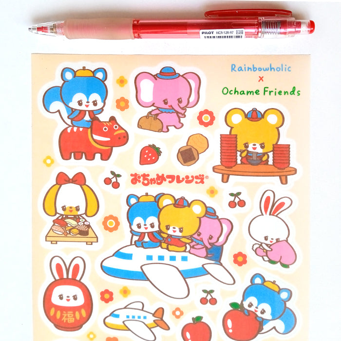 JAPAN TRIP STICKERS ★ PLANE – OCHAME FRIENDS