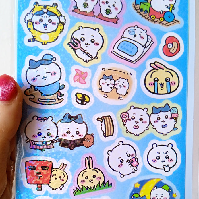 CHIIKAWA SPARKLY STICKERS