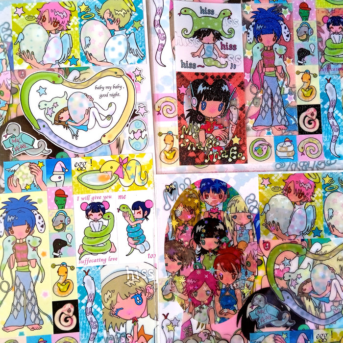 MY SNAKE SNAKE STICKERS – SUNONEBIRD