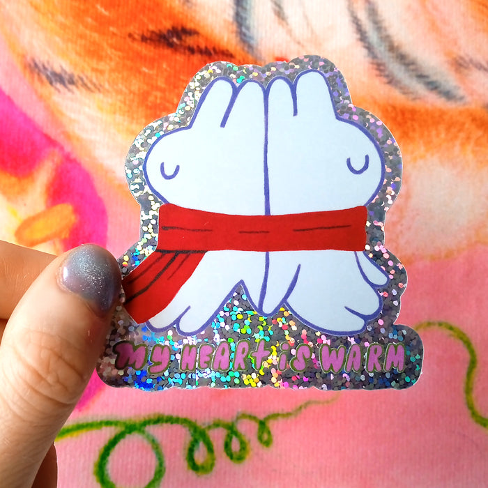 MY HEART IS WARM STICKERS – ODD RABBITS