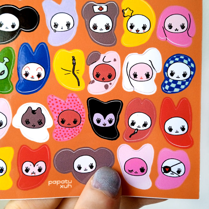 SLEEPING BAG BEANS STICKERS – XUH