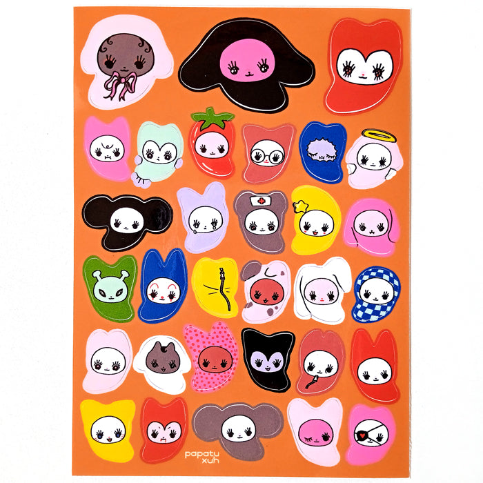 SLEEPING BAG BEANS STICKERS – XUH