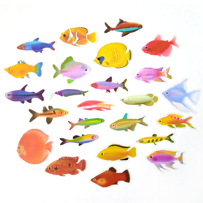 FISH CLEAR STICKERS