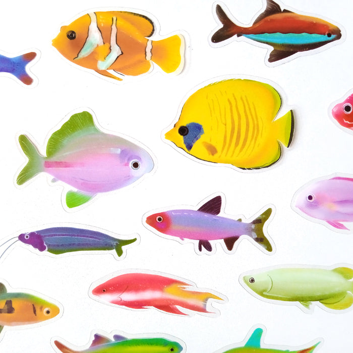 FISH CLEAR STICKERS