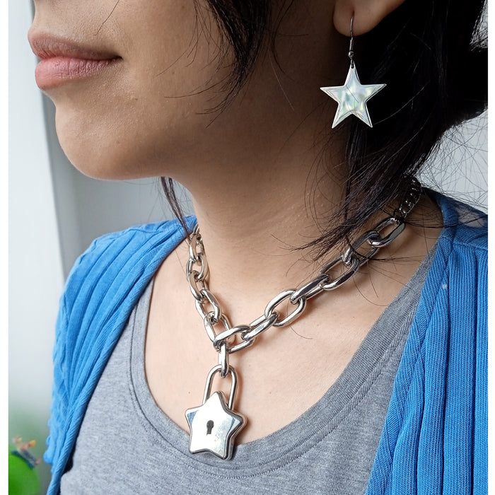 PUNK STAR LOCK CHAIN