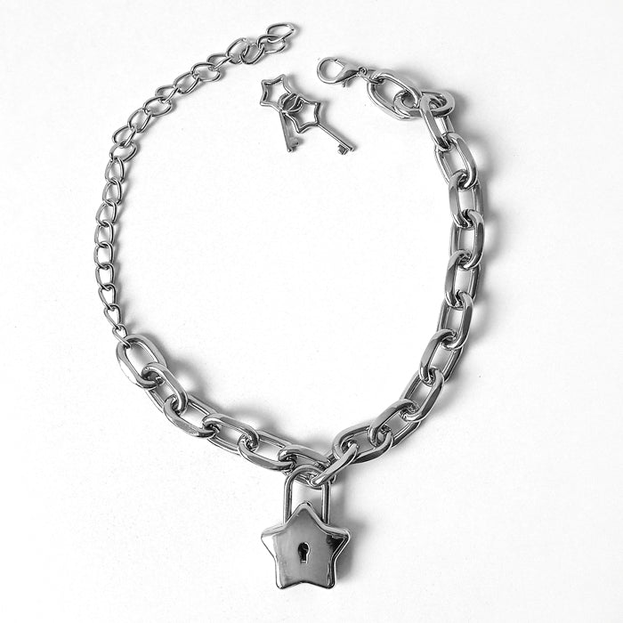 PUNK STAR LOCK CHAIN